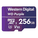 Wd Wdd256g1p0a Memoria 256gb Micro Sdxc Purple Para Cctv