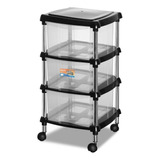 Organizador Multiuso Preto Quarto / Cozinha 618-7 Gaveteiro