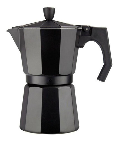 Cafetera Italiana Moka Espresso 12 Tazas Negra Color Negro