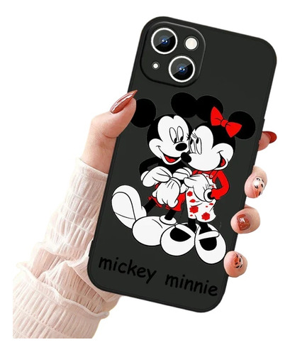 Funda De Teléfono Mickey Minnie Para iPhone 15, 14, 13, 12,