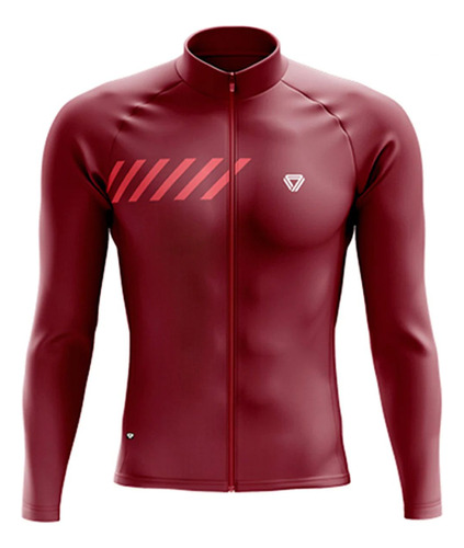 Jersey Ciclismo Gw M/l Hombre Crosswalk Vinotinto