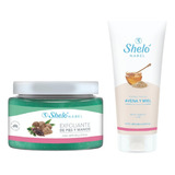 Exfoliante D Pies Y Manos + Crema Seda Miel Y Vainilla Shelo