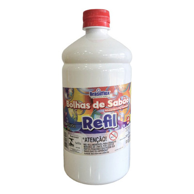 Refil Liquido Para Maquina De Fazer Bolhas De Sabão 1 Litro