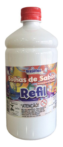 Refil Liquido Para Maquina De Fazer Bolhas De Sabão 1 Litro