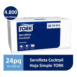 Servilleta Cocktail Tork Universal 24 Paquetes 200 Unidades