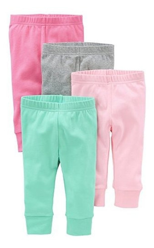 Simple Joy By Carters Paquete De 4 Pantalones Para Niñas