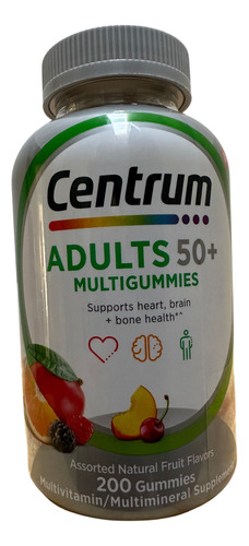 Centrum Multivitaminico Adulto 50+ Vitaminas 200 Gomitas 
