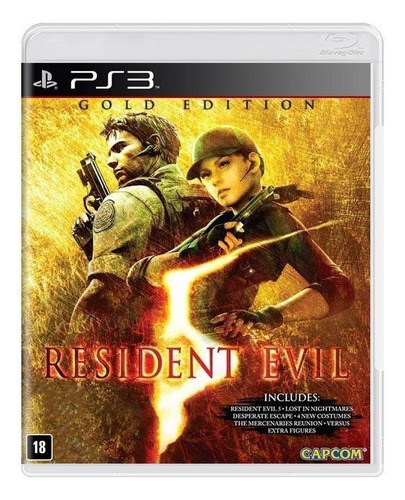 Resident Evil 5 Gold Edition Ps3 Mídia Física Seminovo