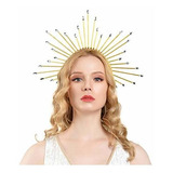 Disfraz Mujer - Goddess Halo Crown Sunburst Diadema Con Pinc