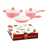 Set Olla Hudson Linea M Chef Cacerola Sarten Cerámica Bz3