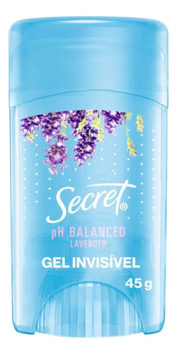 Desodorante Em Gel Secret Ph Balanced Lavanda - Com 45g