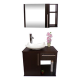 Gabinete Para Baño Con Lavamanos Blanco Y Monomando+botiquin