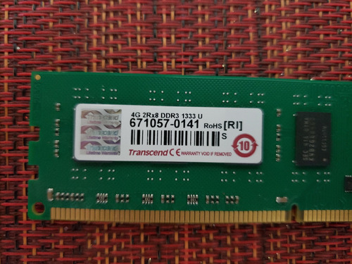 Memoria Ddr3 1333 Transcend 4gb 2rx8 (usado)