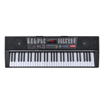 Teclado Musical Kiaser De 61 Teclas Luminosas Mtc-5495 Color Negro | Meses sin interés
