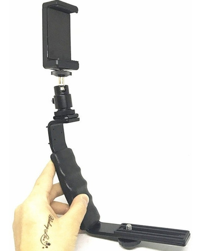 Video Kit Bracket L + Shoe TriPod Head + Smartphone Clip