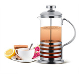 Cafetera Prensa Francesa 350 Ml Café & Té Vidrio- Acero Inox