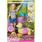 Muñeca Barbie Y Su Perrito Popo Con Accesorios Dwj68 -lanús