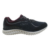 Zapatilla Olympikus Exact Negro/bordo  Hombre Deporfan 