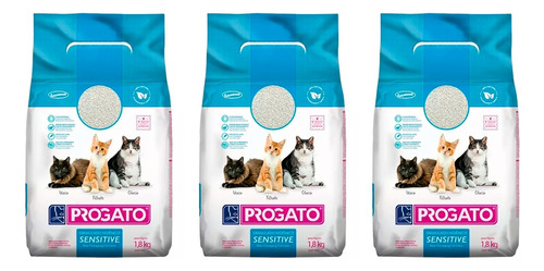 Areia P/gato Granulado Higiênica Sensitive 5,4kg - Pro Gato