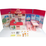 Playset Restaurant Burger Con Luz 1980 Vintage Barbi