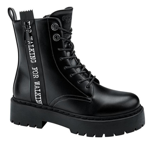 Bota Militar Belinda Peregrin 0115 Negro Para Mujer Tactico