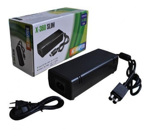 Fonte Xbox 360 Slim Video Game Bivolt 110v 220v 2 Pinos 