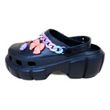 Sandalias Crs Zuecas Mujer Con Plataforma Pins Candy C1