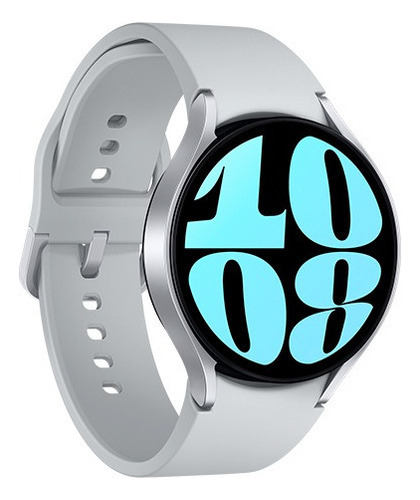 Smart Watch Reloj Samsung Galaxy Watch 6 44mm Gtia Oficial Color De La Caja Blanco Color De La Malla Silver Color Del Bisel Negro Diseño De La Malla Silicona