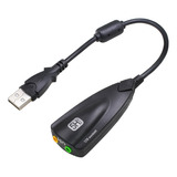 Adaptador Tarjeta De Sonido Usb 2 Auxiliar 3.5mm Micro Audif