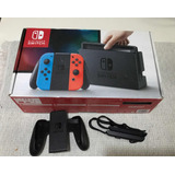 Nintendo Switch Neón Caja Y Aditamentos