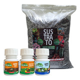 Kit Fertilizante Para Suculentas + Sustrato + Enraizador 