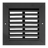 Rejilla De Ventilacion 15x15 Fija Negro - Retorno/extraccion