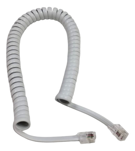 Cable Espiralado Telefono 8mts 4 Hilos Rj9 Color Varios X 10