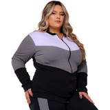 Conjunto De Frio Plus Size C/ Bolso Ziper Inverno Promoção