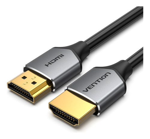 Cable Vention Hdmi 2.0 Certificado Ultra Fino Ultra Hd 4k 60hz - 2 Metros 18 Gbps Hdr Hdcp Arc - Alehh