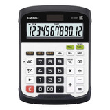 Calculadora Casio Wd-320mt - 12 Dígitos, Resistente Al Agua. Color Negro