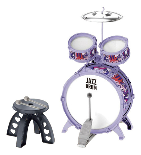 Juego De Batería De Jazz Para Niños, Kits De Bombo,