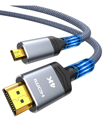 Cable Micro Hdmi A Hdmi De 4 K, 10 Pies, Micro Macho A Hdmi