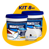 Kit 10m² Bidim Vp50 + Manta Liquida 8kg Telhado Laje