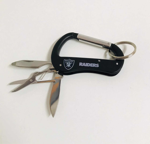 Navaja Carabiner Multiusos Raiders De Las Vegas