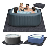 Alfombra Protectora Para Jacuzzi Inflable, Antideslizante Y 