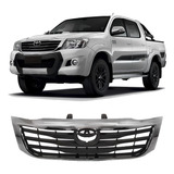 Grade Frontal Radiador Hilux 2012 A 2015 Com Moldura Cromada