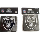 Portavasos Nfl Raiders Producto Oficial 4 Piezas