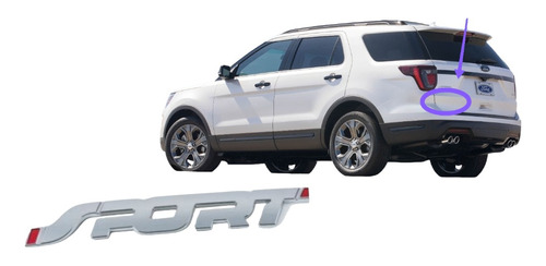 Emblema Compuerta Sport Ford Original Explorer 2013 Al 2019 Foto 4