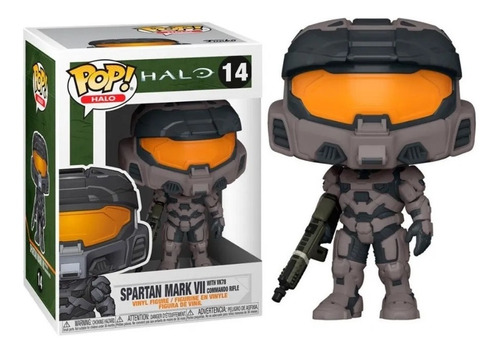 Funko Pop Spartan Mark Vii With Vk78 Commando Rifle #14 Halo