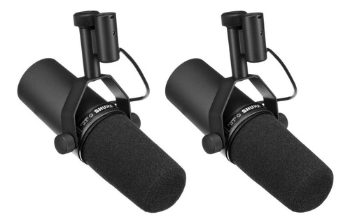 Pack De Micrófono Vocal Shure Sm7b X 2 Unidades Para Podcast