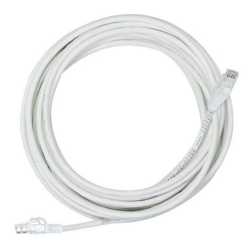 Cabo De Rede Giga Crimpado Lan Rj45 Furukawa Cat6 Branco 15m