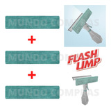 Refil Mop Spray Para Limpa Vidros Flashlimp C/ 3 Microfibras