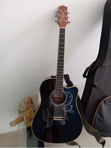 Guitarra Electroacústica Takamine Ed334c Usada Como Nueva