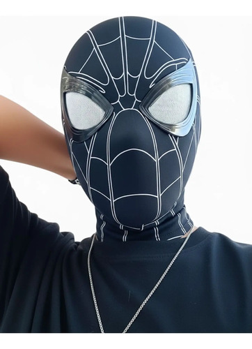 Mascara Spiderman Con Ojos Movibles Para Cosplay